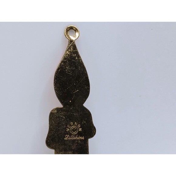 Lillian Vernon Lillikins Candle Brass Ornament Hand Painted Rare Vintage Find - Picture 8 of 8